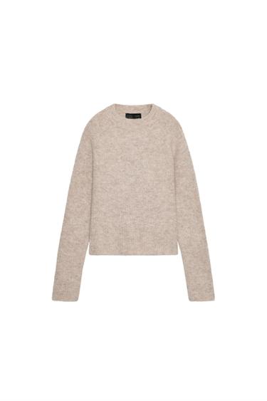 JERSEY CON LANA Y ALPACA - Arena / Vigoré de Zara