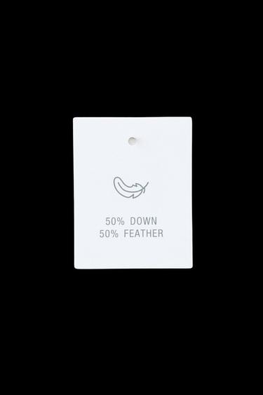 DAUNENJACKE FEDERN DAUNEN WASSERABWEISEND - Braun / Braungrau von Zara