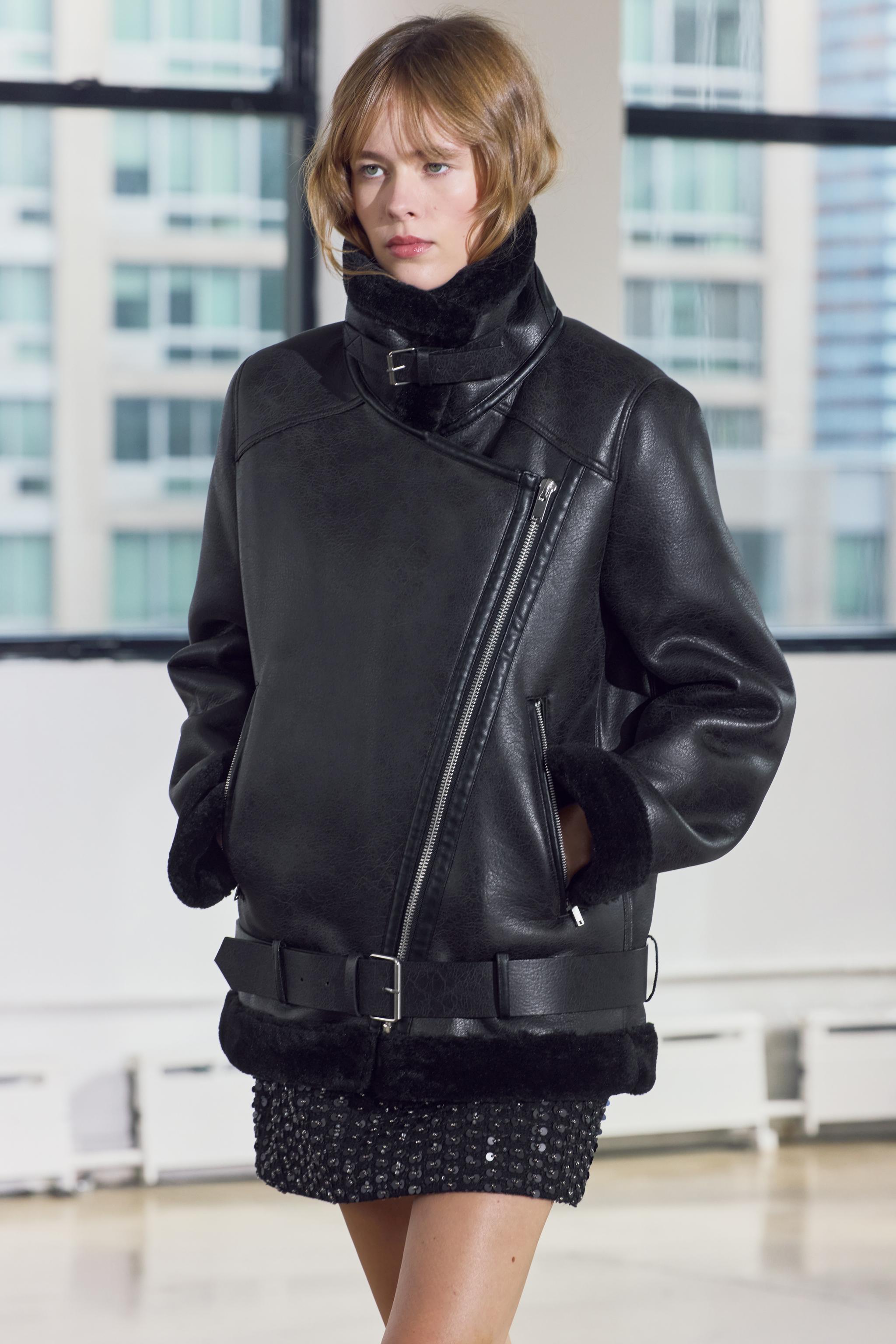 Jacken Damen Doubleface Jacke C&a Leather Jacket With Daunen