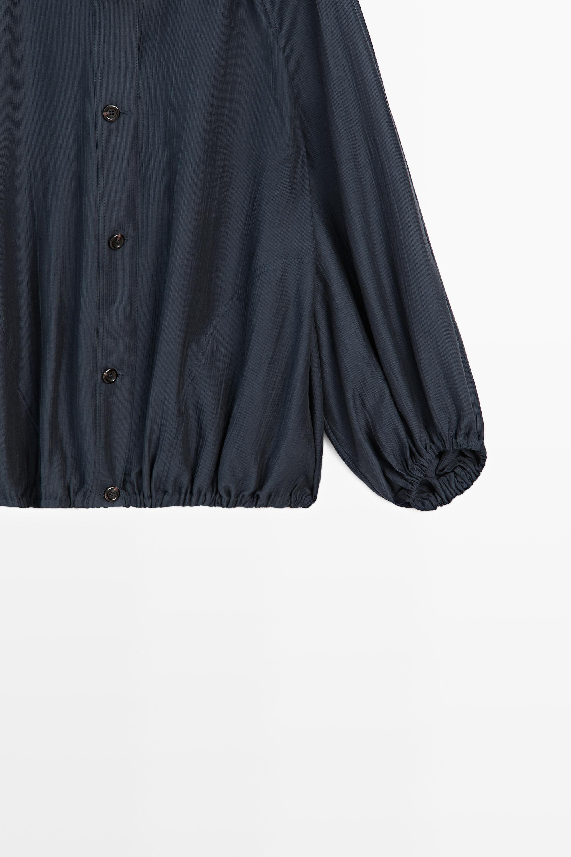 Veste bomber fluide détail froncé