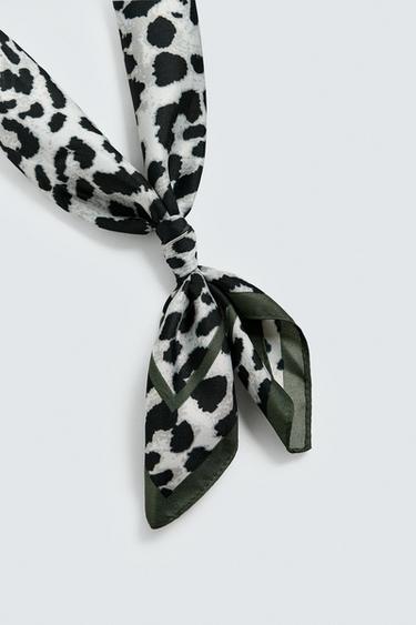 ANIMAL PRINT BANDANA - Leopard / Grey by Zara - Image 5