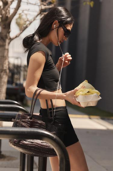 Zara MINI SKORT - Black