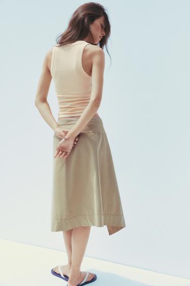RIBBED STRAPPY TOP - Vanilla by Zara - Image 3