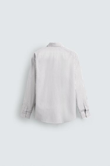 CHEMISE STRUCTURÉE EASY CARE - Brown Stripes de Zara - Image 6
