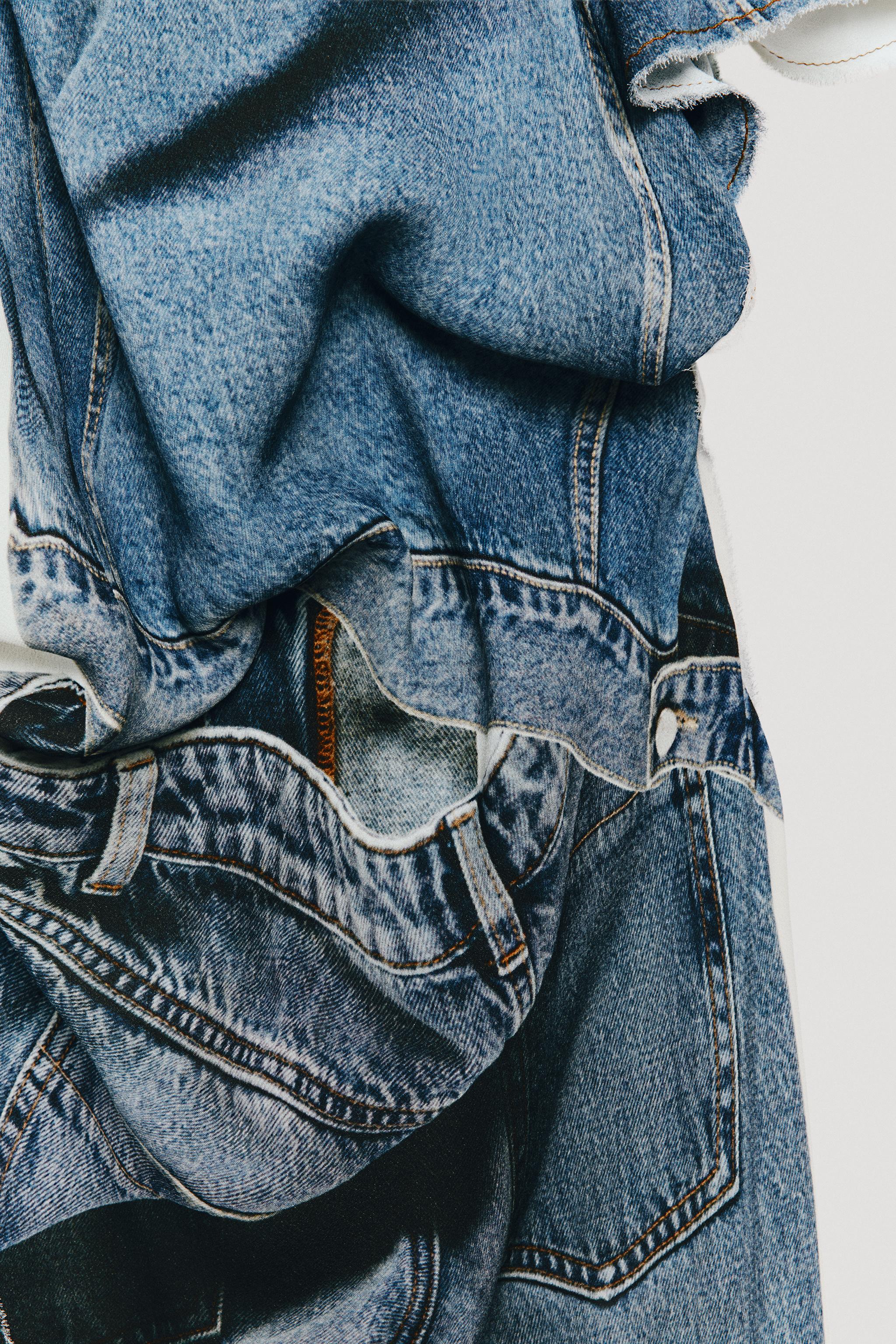 LIMITED EDITION DENIM PRINT DRESS