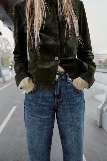 Z1975 WIDE-LEG CROPPED HIGH-WAIST JEANS - Blue by Zara - Image 2