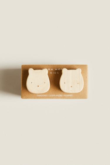 PACK OF CHILDREN'S BEAR DOOR KNOBS (PACK OF 2) - Light beige by Zara - Image 5