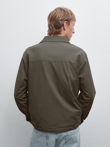 Zara Lightweight water-repellent jacket - Khaki