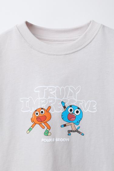 T-SHIRT IMPRIMÉ GUMBALL CARTOON NETWORK™ - Gris perle de Zara - Image 2