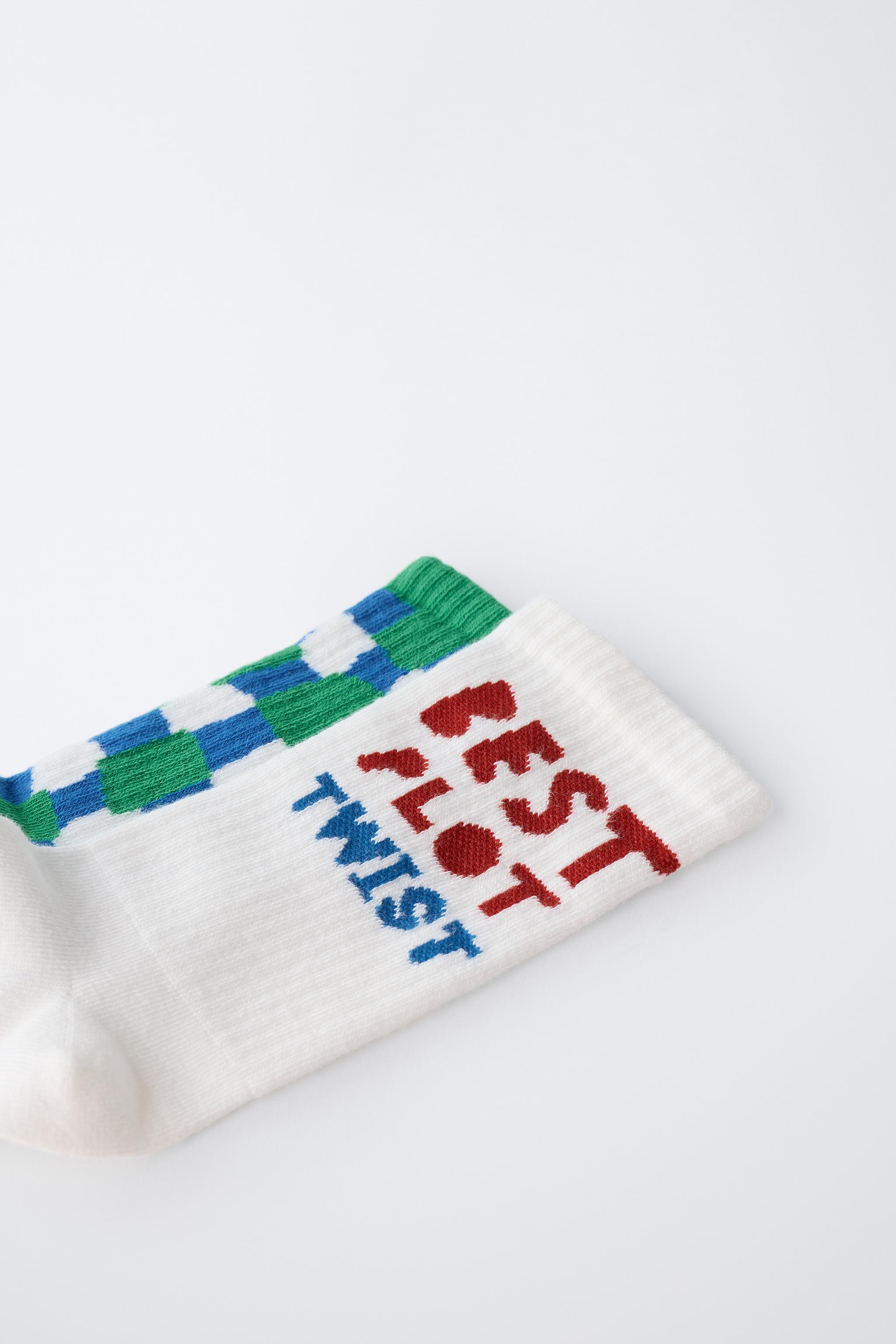 TWO-PACK OF CLARA CEBRIAN © PRINT MID-CUT SOCKS