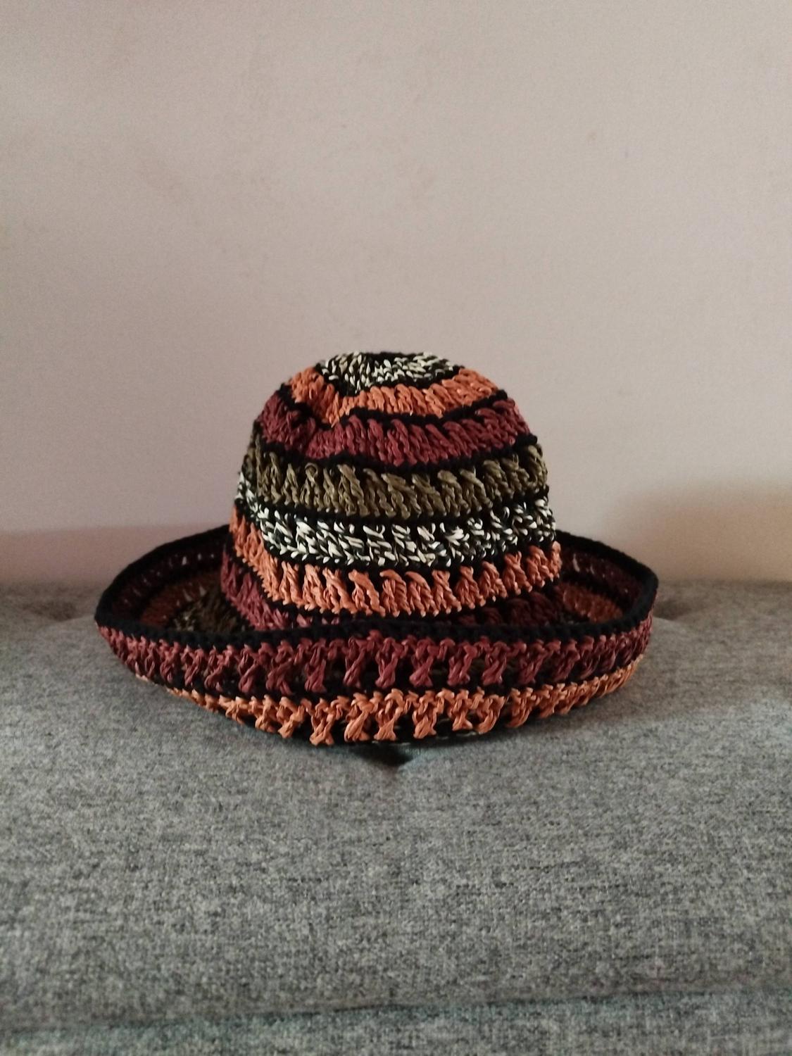 CONTRAST MIXED BRAIDED BUCKET HAT - Image 4