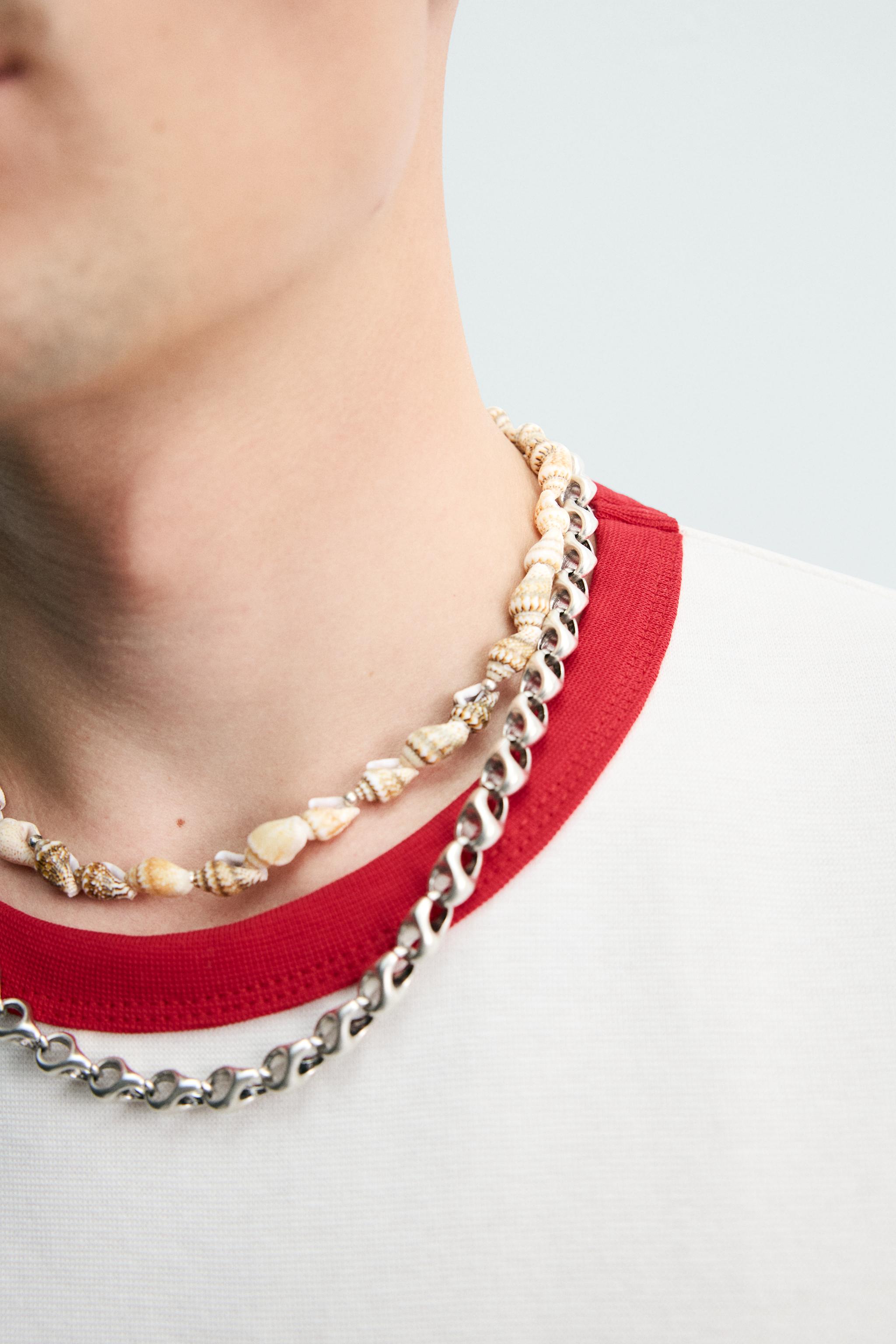 PACK OF 2 CONTRASTING NECKLACES
