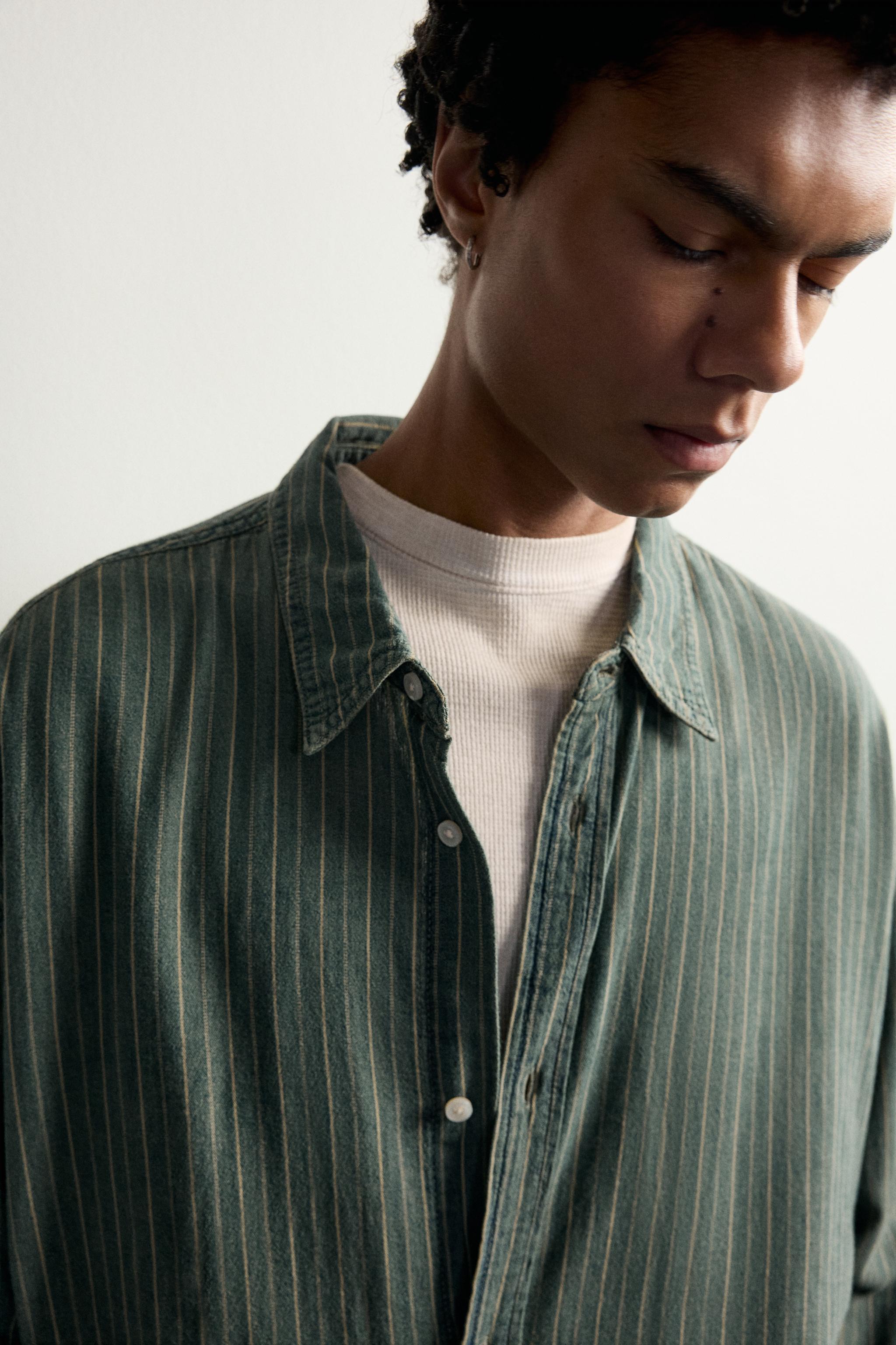 RELAXED FIT STRIPED SHIRT