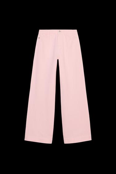 Z1975 HIGH-WAIST WIDE-LEG JEANS - Pink by Zara - Image 0