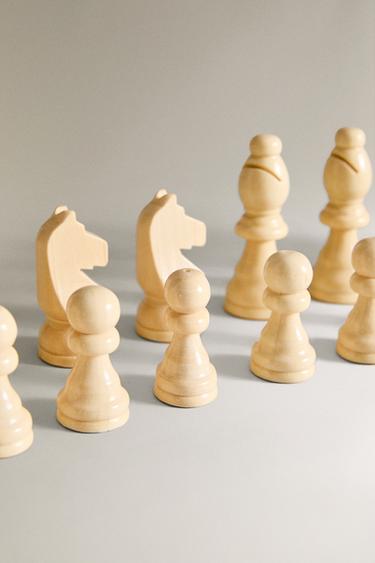LOT PIÈCES JEU D’ÉCHECS (LOT DE 32) - Blanc / Noir de Zara - Image 3