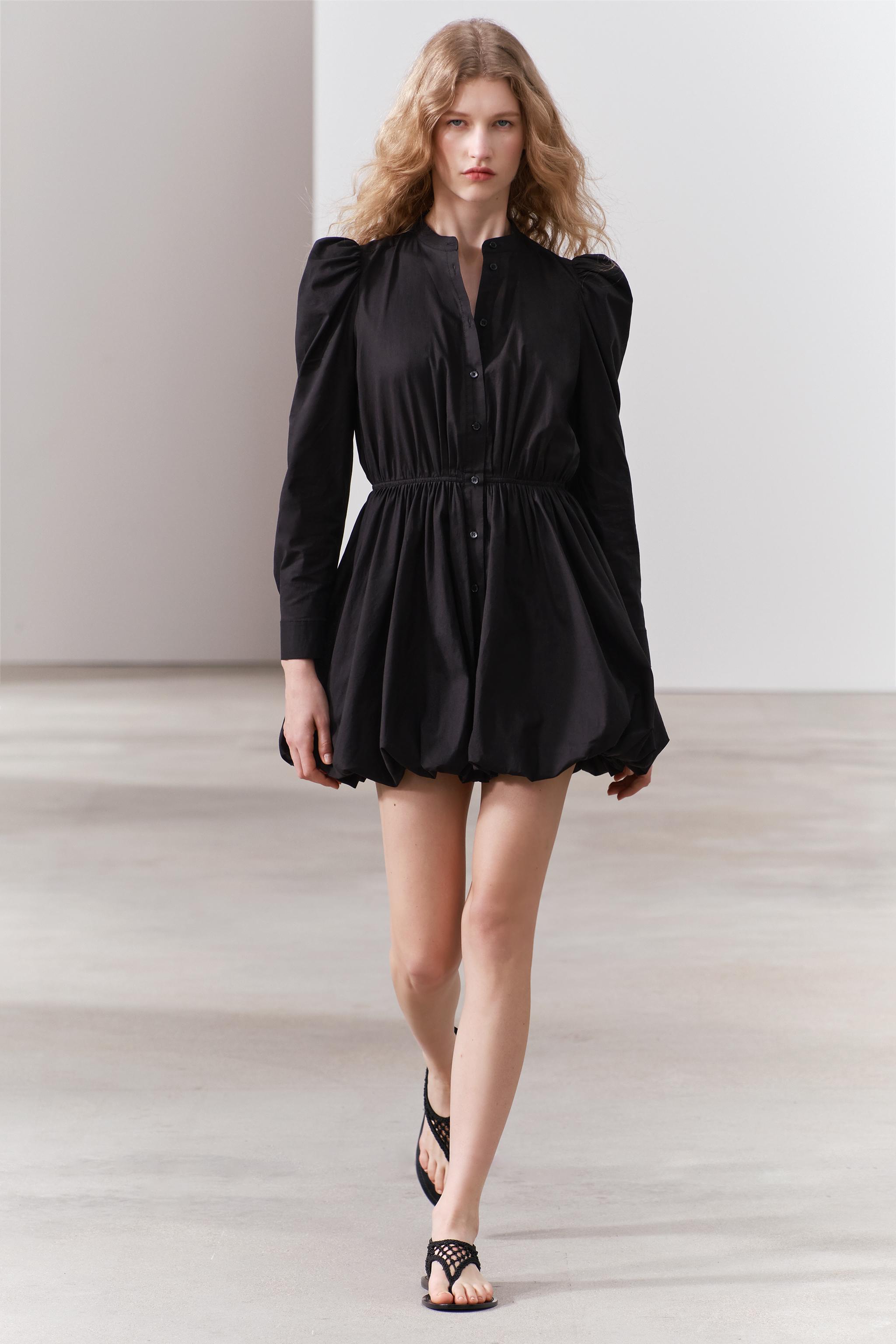 Zara Puff Maxi Dress, Women's Fashion, Dresses & Sets, Dresses on
