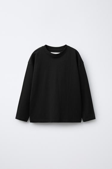 Zara BASIC T-SHIRT - Black