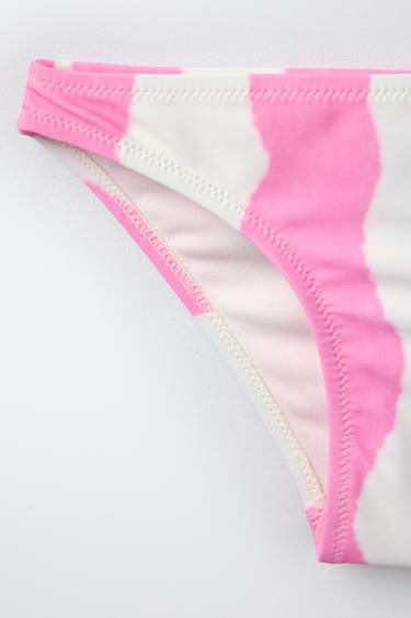 6-14 YEARS/ WAVE PRINT BIKINI - Neon pink by Zara - Image 3