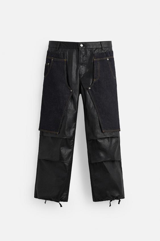 ANDERSSON BELL X ZARA COMBINED LAYER JEANS - Black | ZARA Taiwan 