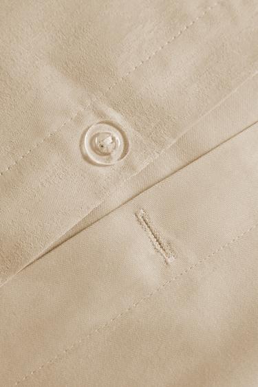 HOUSSE DE COUETTE SATIN JACQUARD MARBRE - Beige de Zara - Image 3