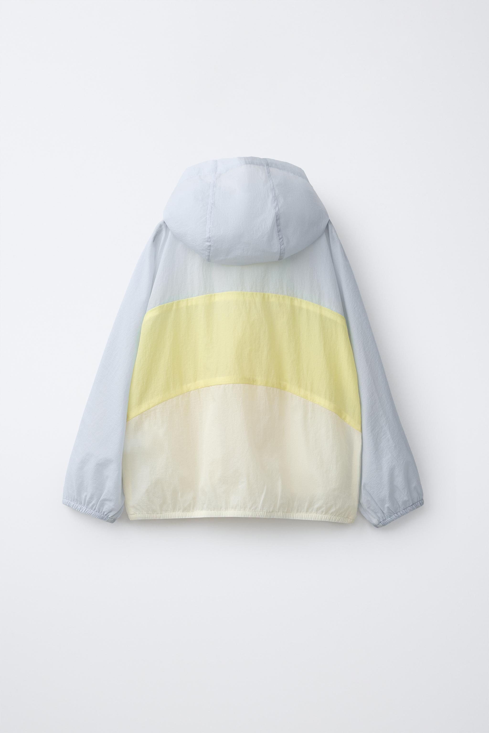 カラーブロックフーディレインコート - 単一 | ZARA Japan / 日本
