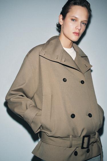 ΡΕΥΣΤΟ ΣΑΚΑΚΙ ΜΕ ΖΩΝΗ ZW COLLECTION - Καφέ-γκρι του Zara