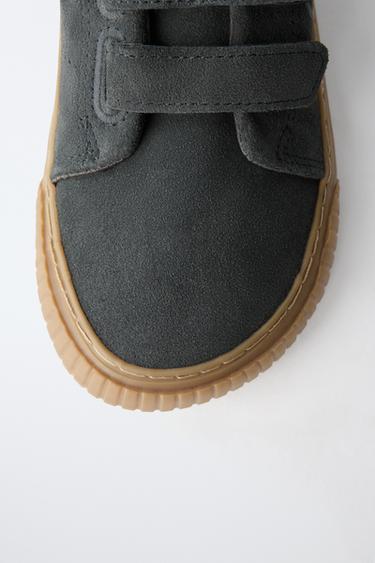 LEATHER STRAP BAREFOOT SNEAKERS - Navy Blue by Zara - Image 5