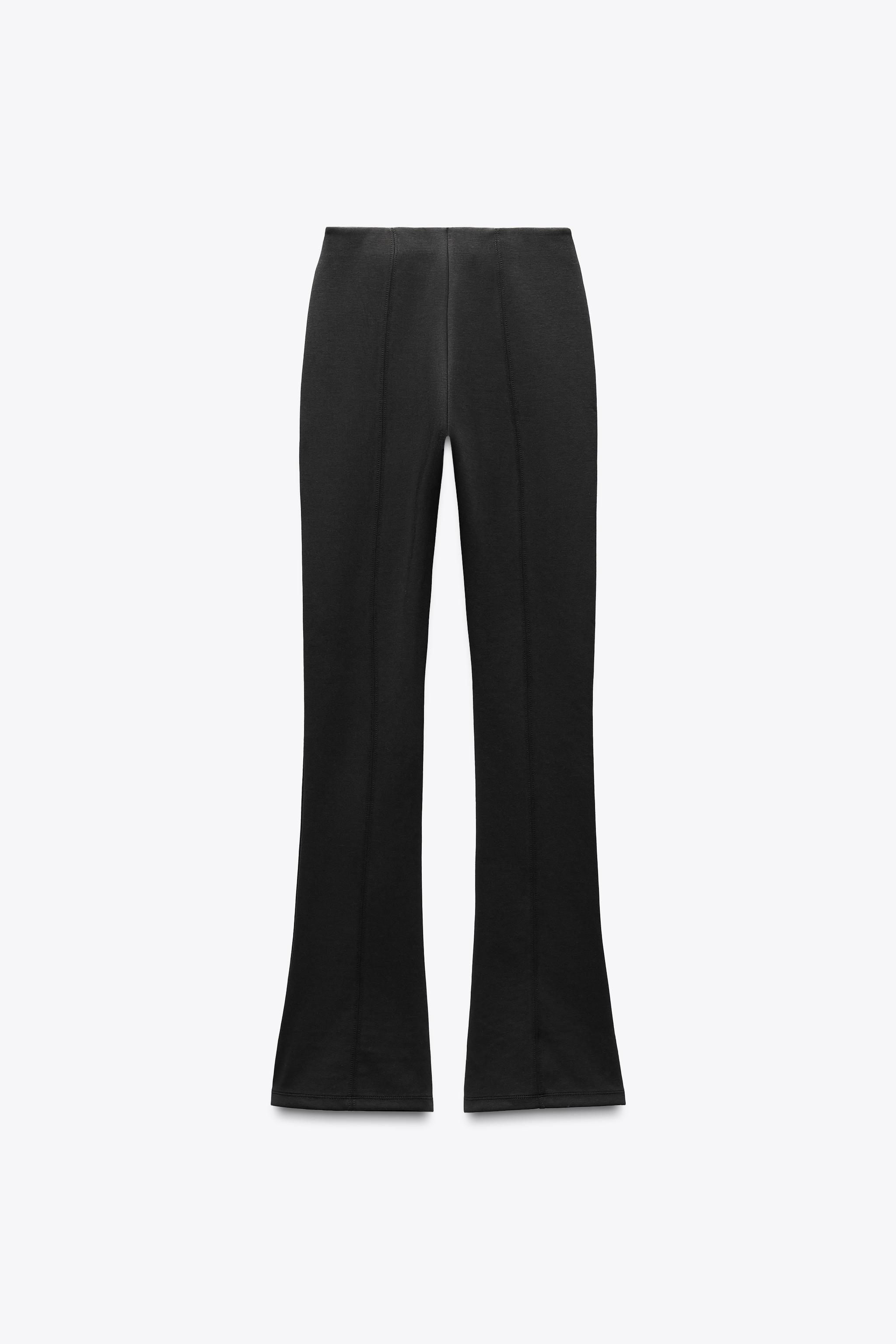ZARA FLARED スパンコール レギンス Sサイズ ブラック - メルカリ