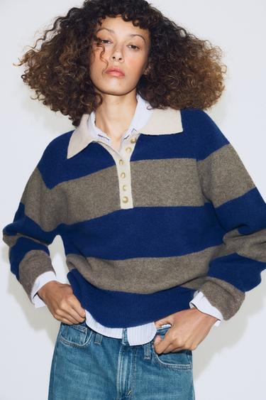 SUÉTER DE TRICÔ LISTRADO - Multicolor da Zara