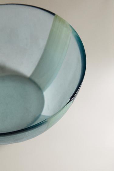 STRIPED GLASS BOWL - Blue by Zara - Image 2