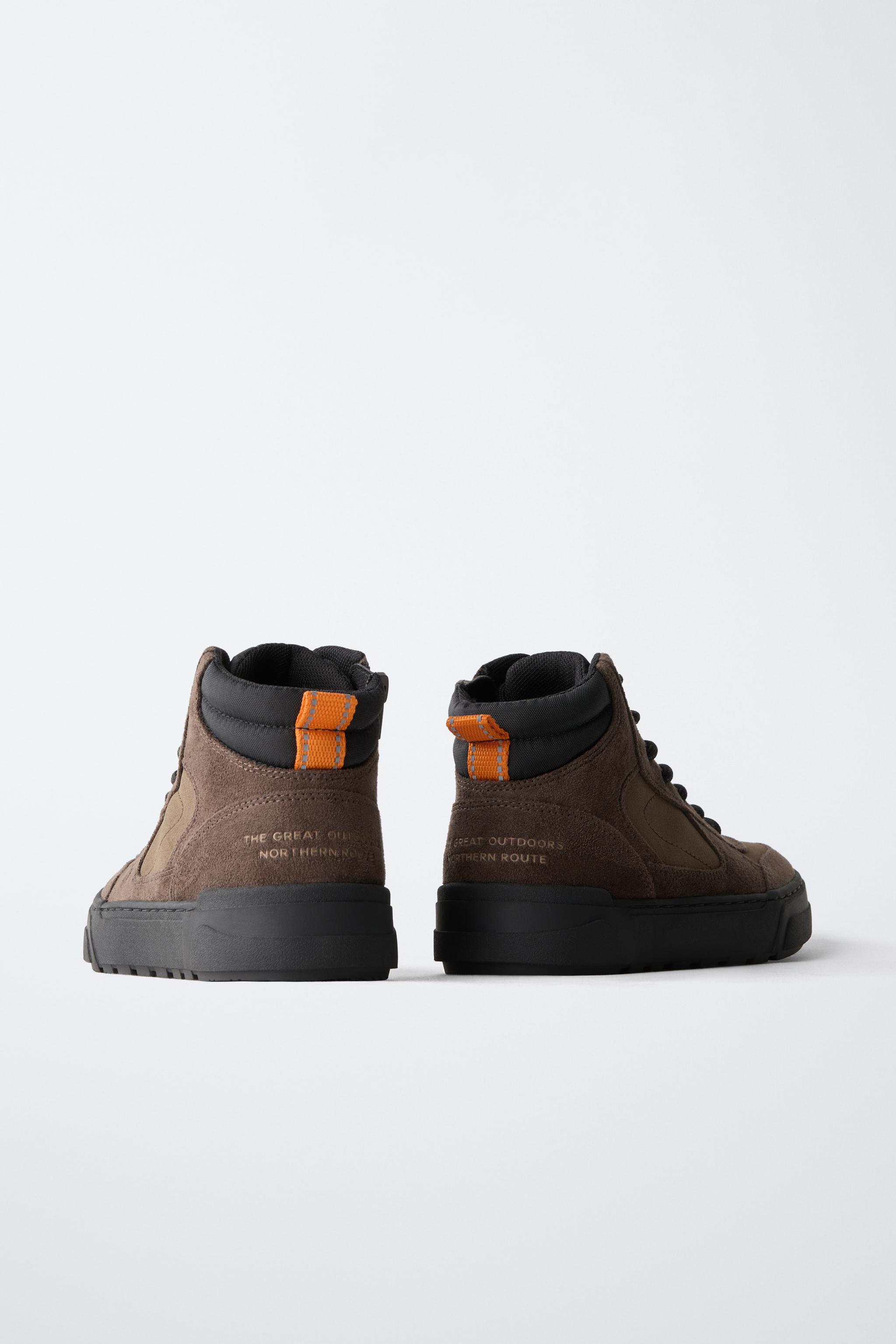 PANEL SNEAKER BOOTS