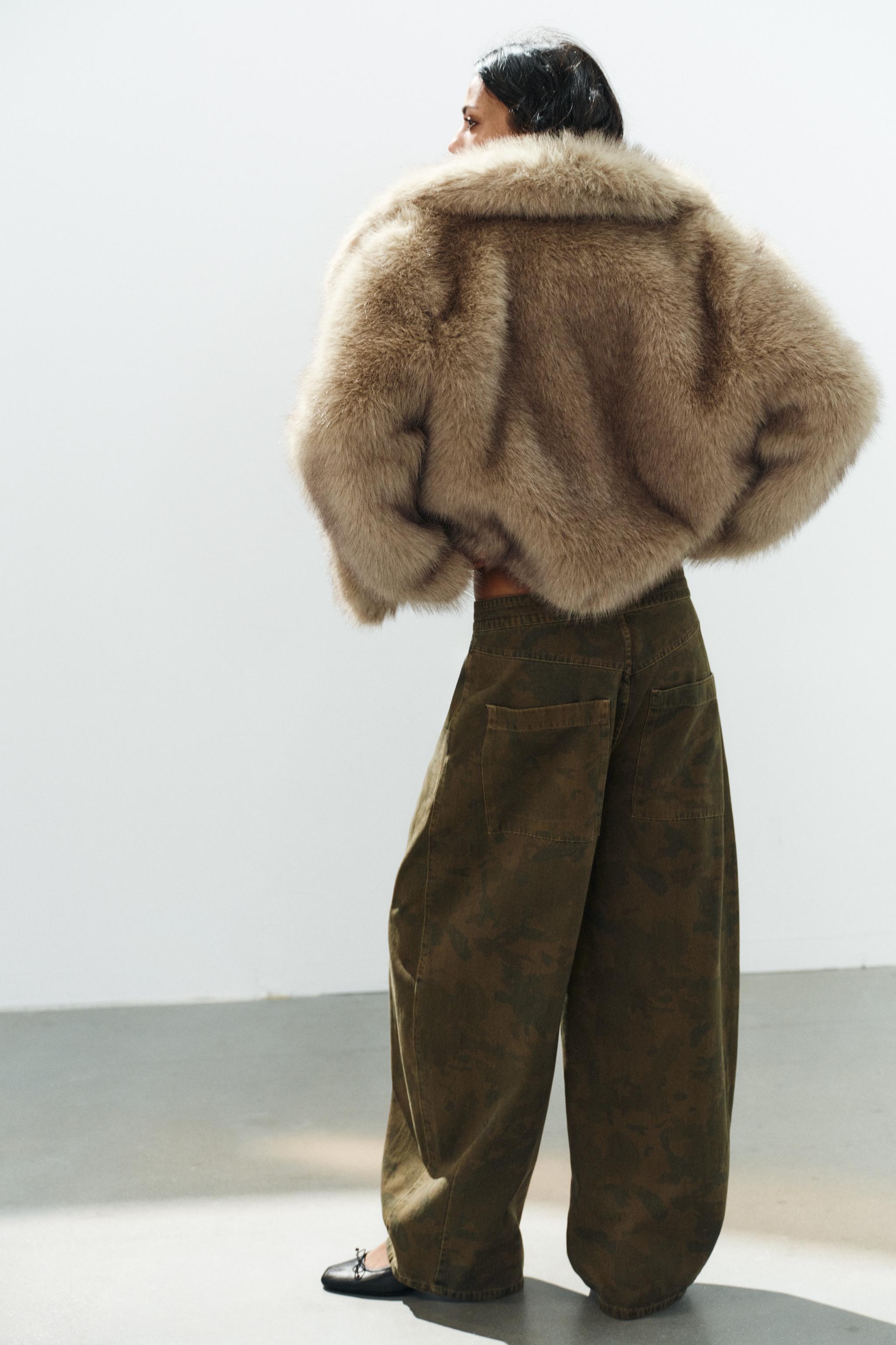 Printed Volume Pants by Zara
