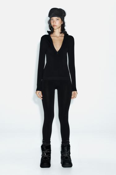 Zara THERMAL SHIRT WITH MERINO WOOL SKI COLLECTION - Black - Image 0