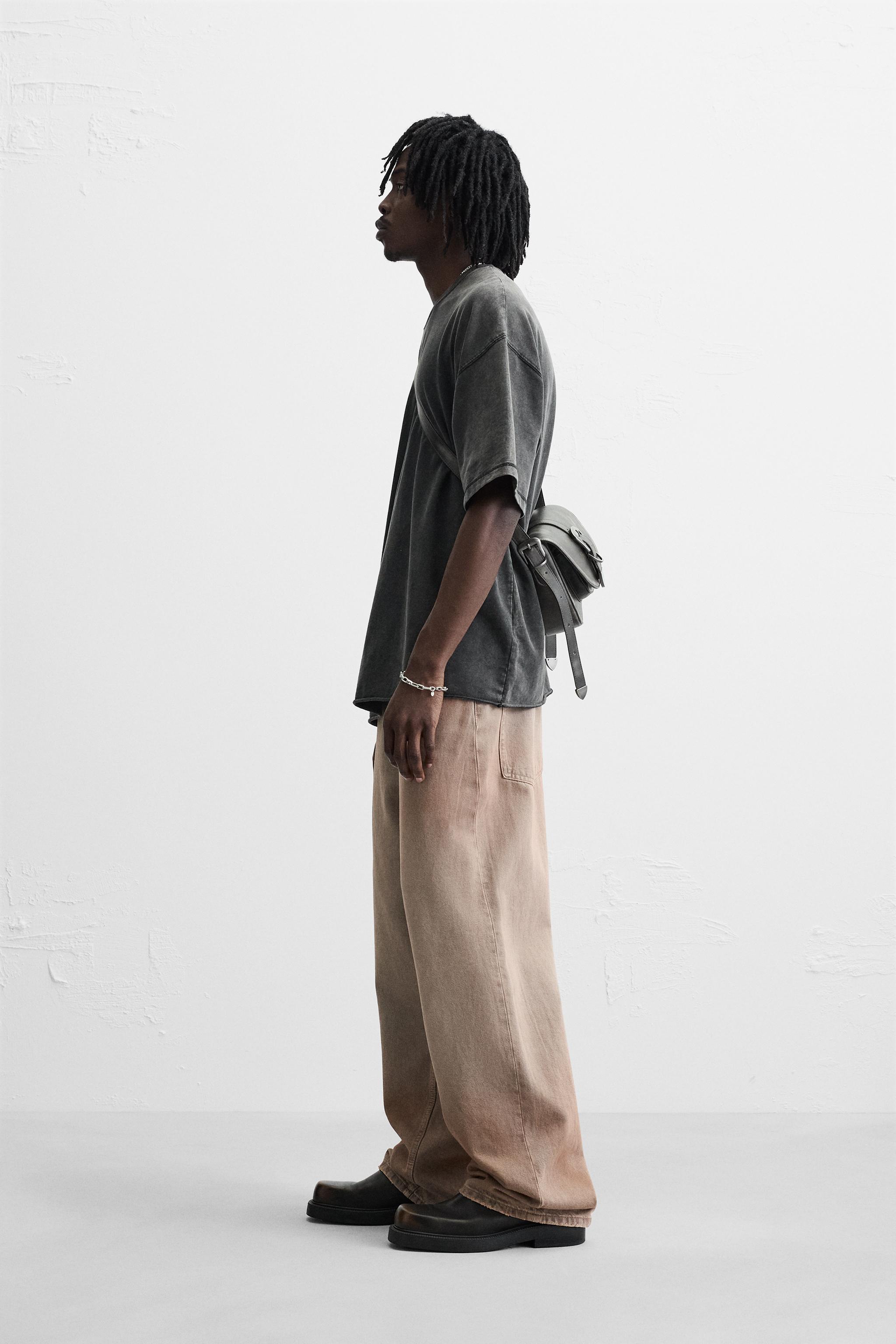 すぐ届く☆ZARA  リラックスフィット スウェットシャツ ZARA】ウォッシュ加工リラックスフィットスウェットシャツ (ZARA
