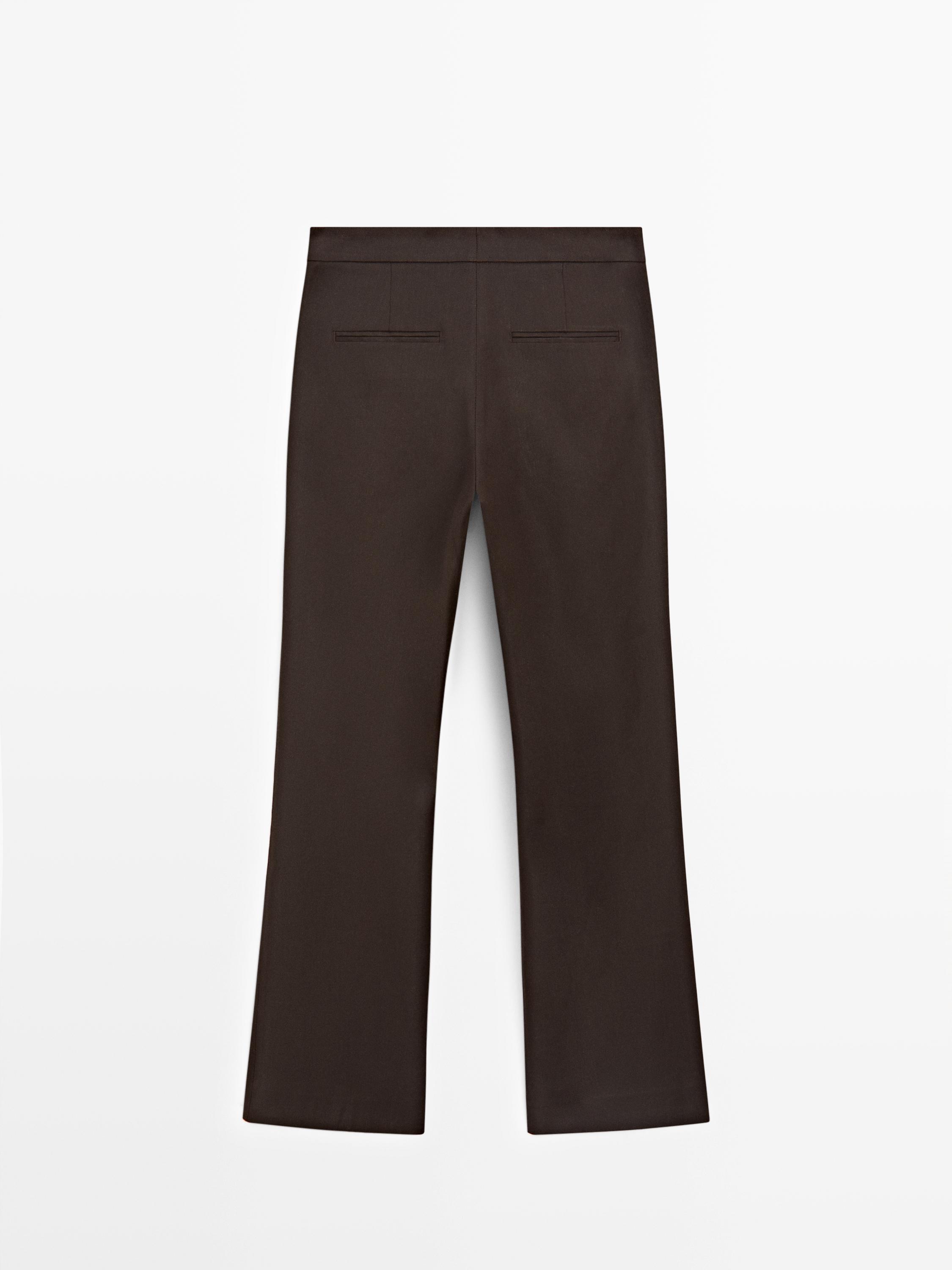 Pantalon quick-flare en lin