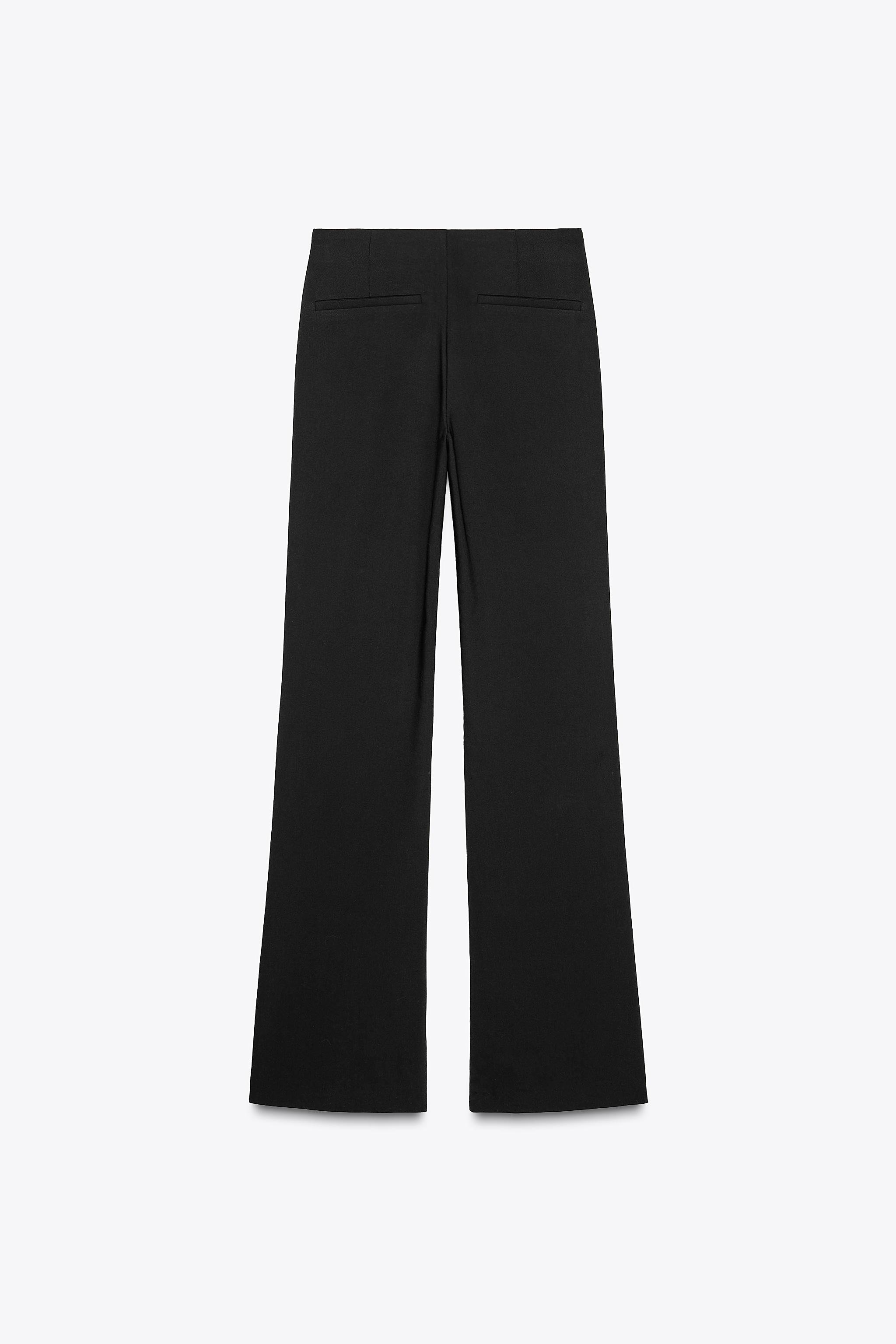 HIGH-WAISTED FLARE PANTS - Ecru | ZARA United States