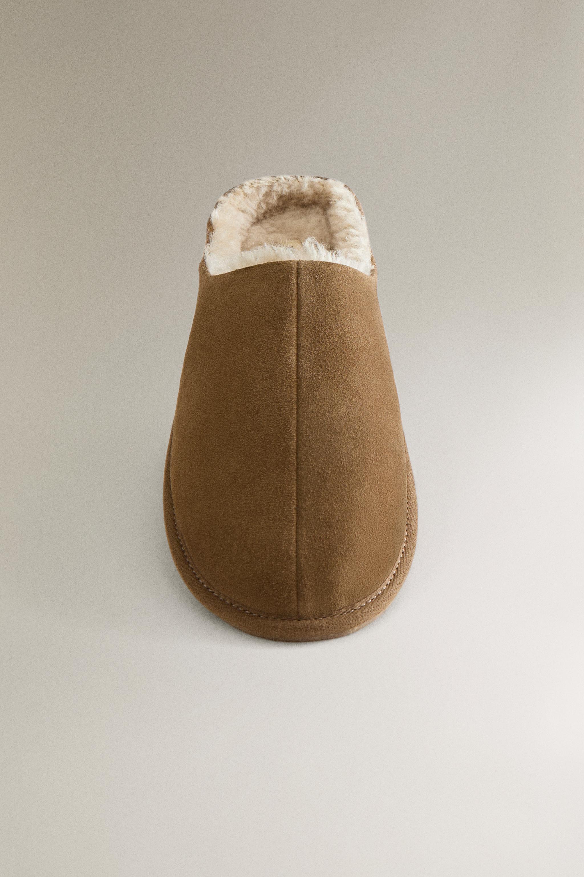 MULES EN CUIR CHAUDES