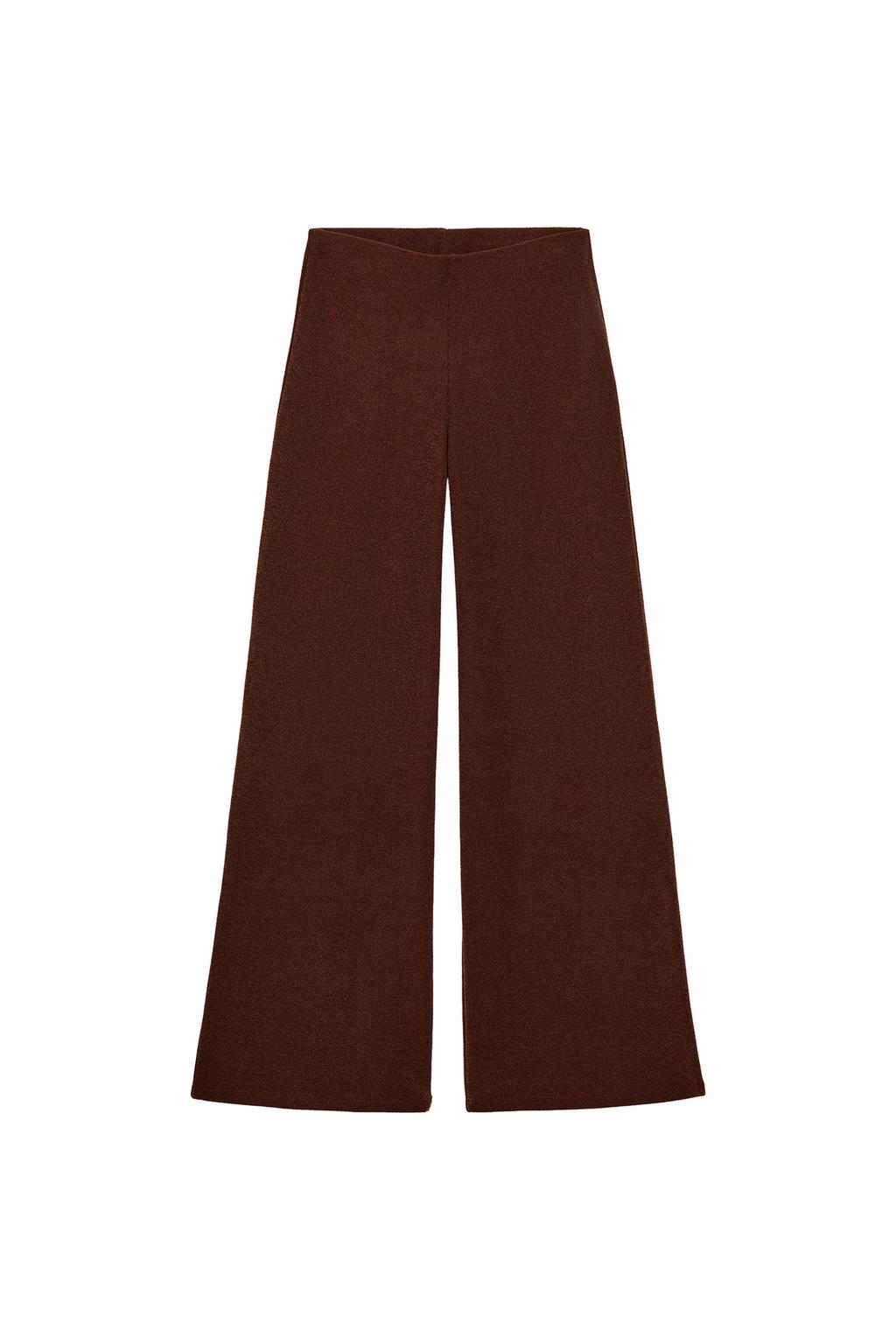 TEXTURED WIDE LEG PANTS - image 3