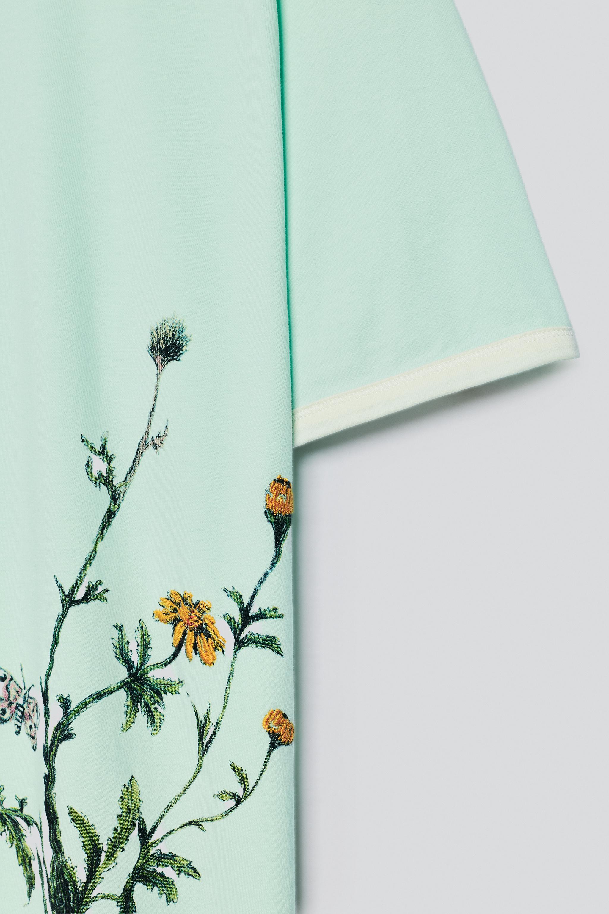 FLORAL PRINT T-SHIRT - thumbnail 6
