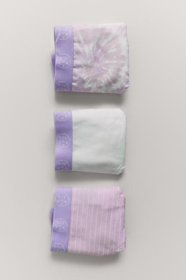 Zara AGES 6-14/ THREE-PACK OF MAUI & SONS ® UNDERWEAR - Mauve