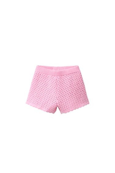 BERMUDA PUNTO CROCHET PEZ - Rosa de Zara