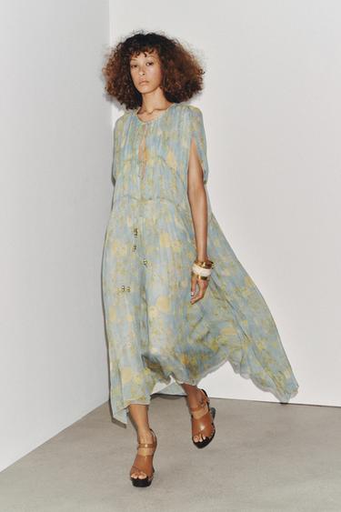 ROBE À ESTAMPAGES ZW COLLECTION - Imprimée de Zara - Image 0