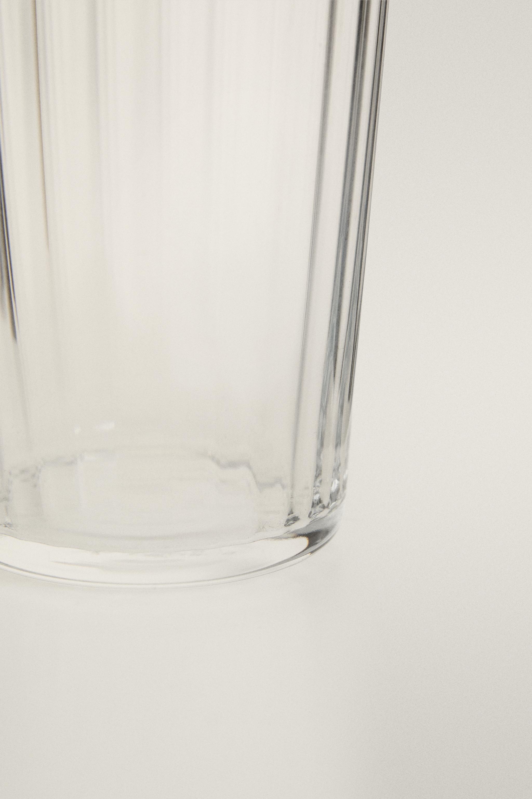 VERRE À SODA RECYCLABLE LIGNES