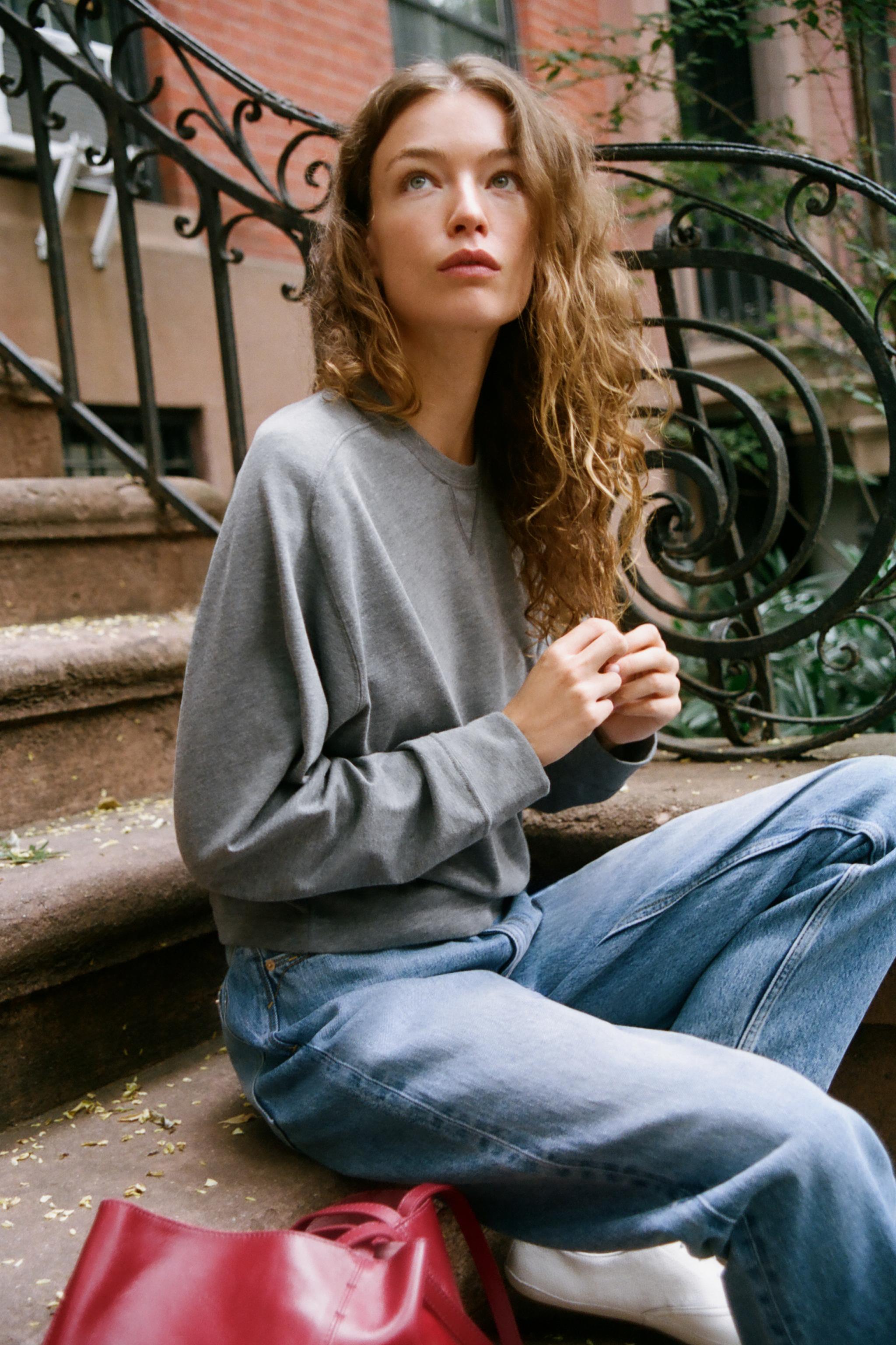 Zara CREW NECK SWEATSHIRT — фото 5