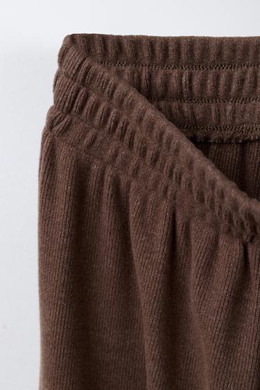 PANTALON À JAMBES LARGES SOFT TOUCH - Marron de Zara - Image 2