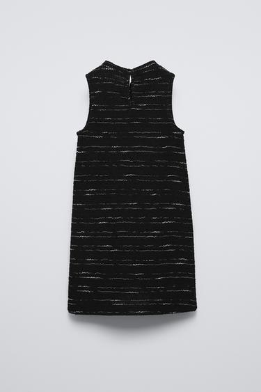 ROBE-SALOPETTE PERLÉE - Noir de Zara - Image 1