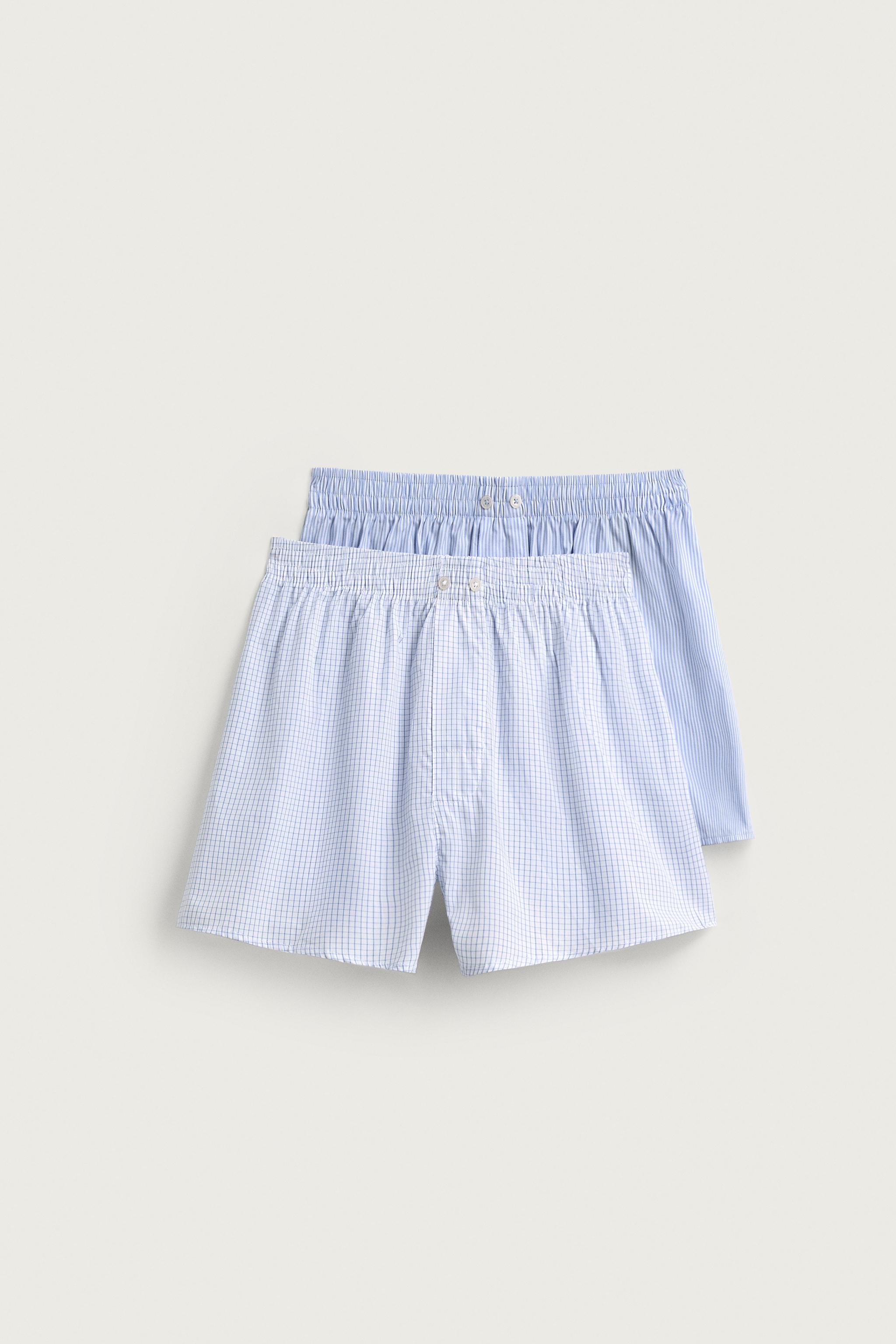 TWO-PACK OF COMBINATION POPLIN BOXERS