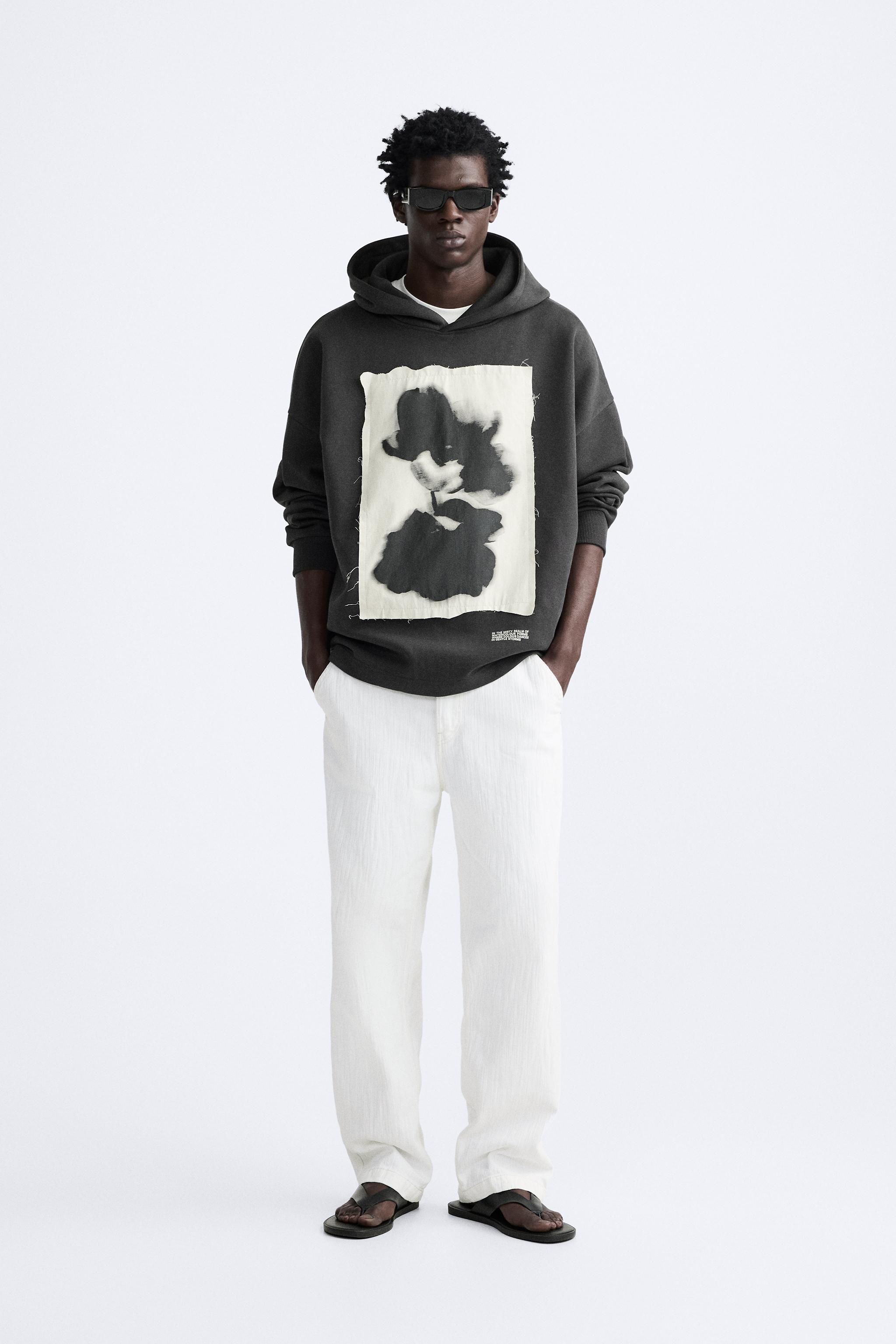 PHOTOGRAPH PATCH SWEATSHIRT - Anthracite Gray | ZARA 