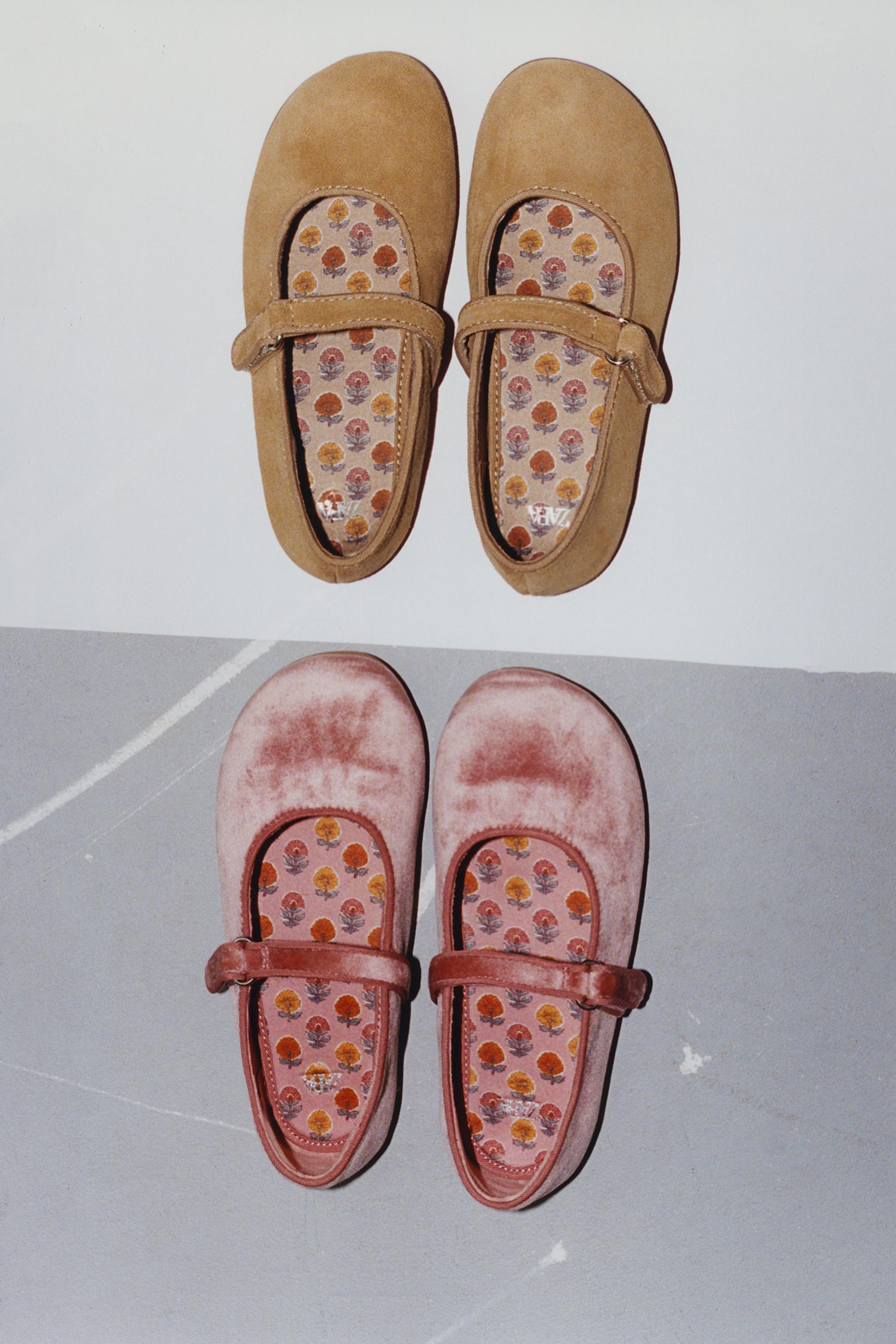 VELVET BAREFOOT BALLET FLATS — Pink