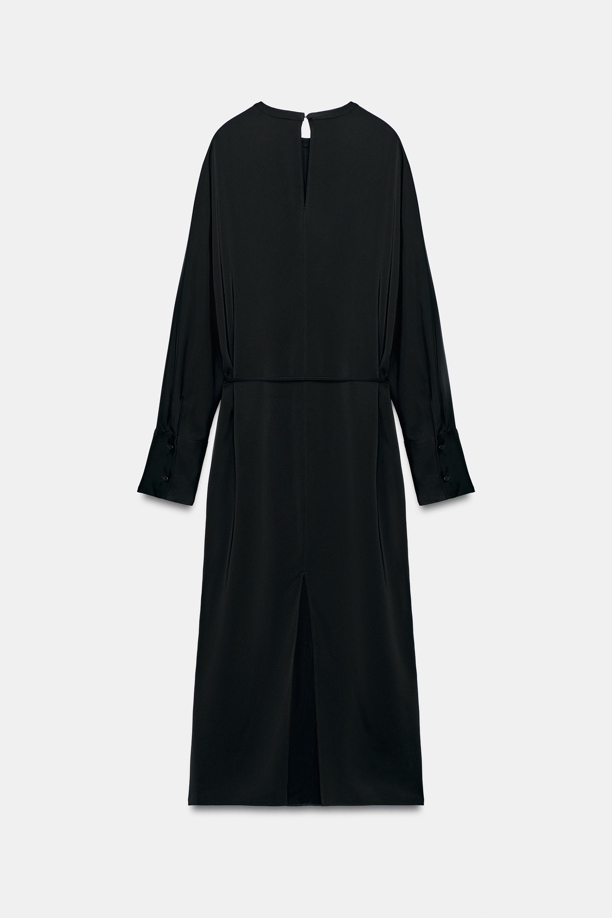 ZW COLLECTION SATIN BELT DRESS